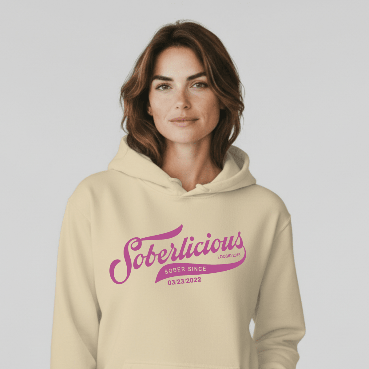 Soberlicious Recovery Hoodie fit detail (view 9)