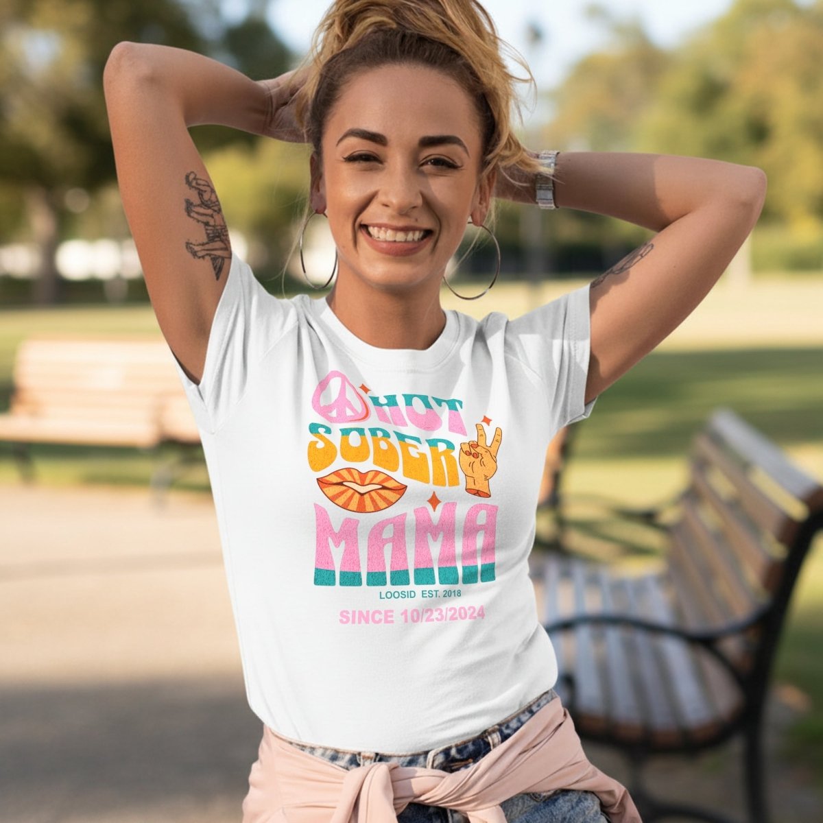 Loosid Hot Sober Mama Sober T Shirt featuring the design