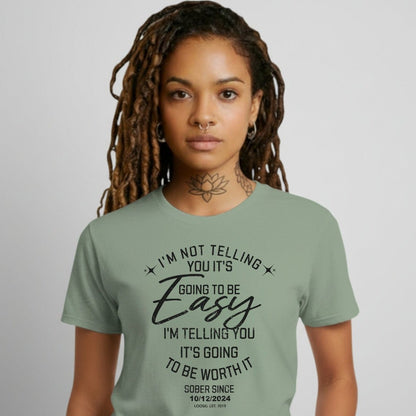 Im Not telling Sober T Shirt close-up view (view 22)