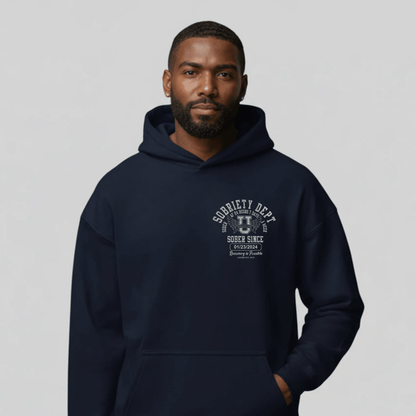 Sobriety Dept Recovery Hoodie product photo (view 10)
