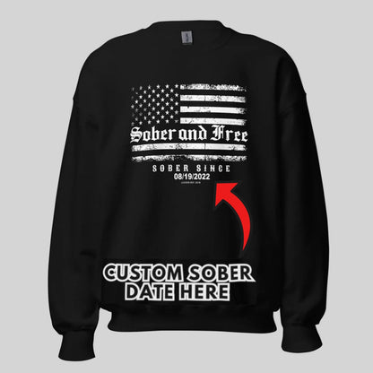 Sobriety Recovery Hoodie back view (view 7)