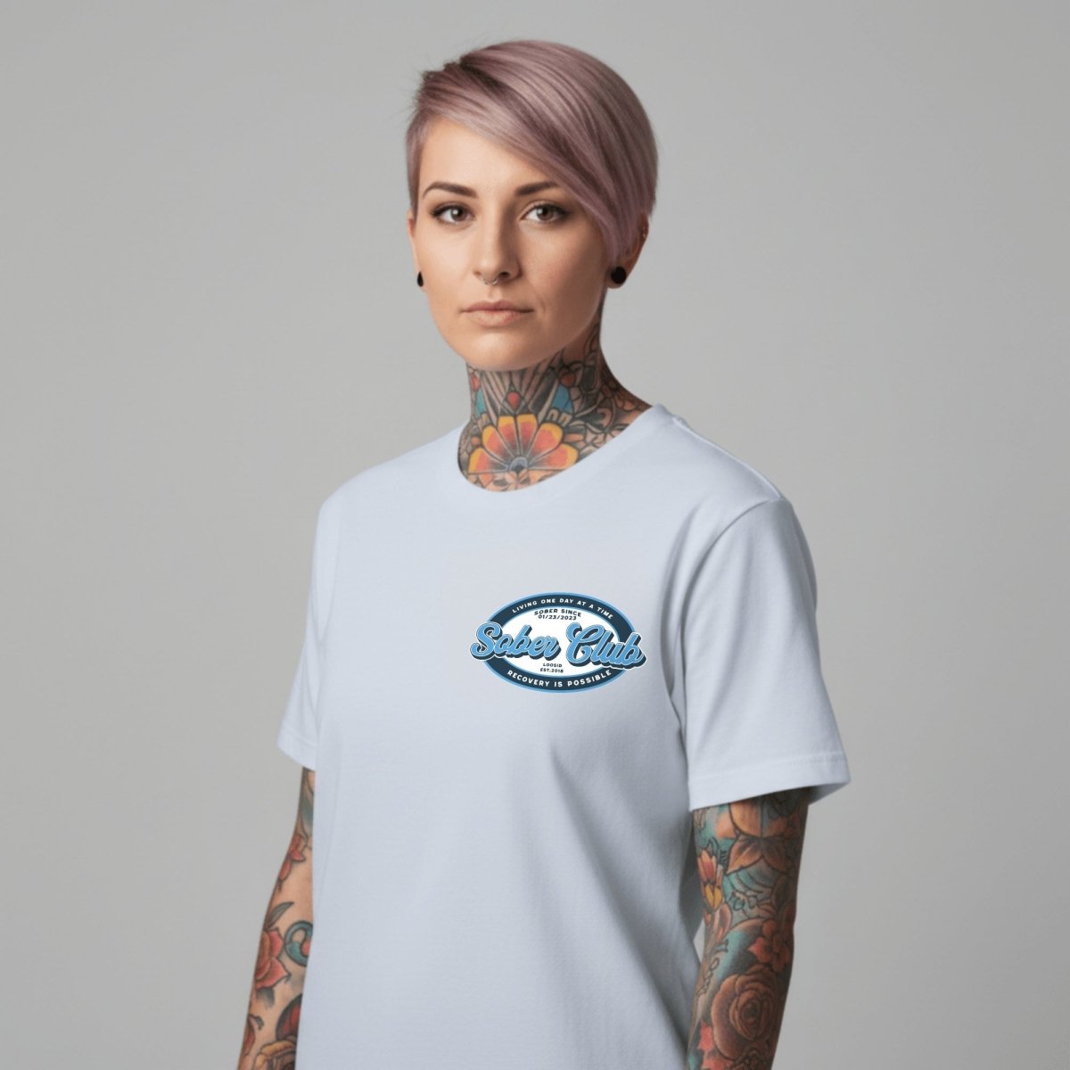 Sober Club Sober T Shirt fit detail (view 9)