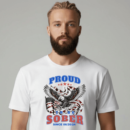 Sober T Shirt | Men's Proud To Be Sober Tee