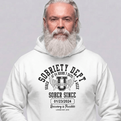 Recovery Hoodie | Men's Sobriety Dept 24/7 Hoodie