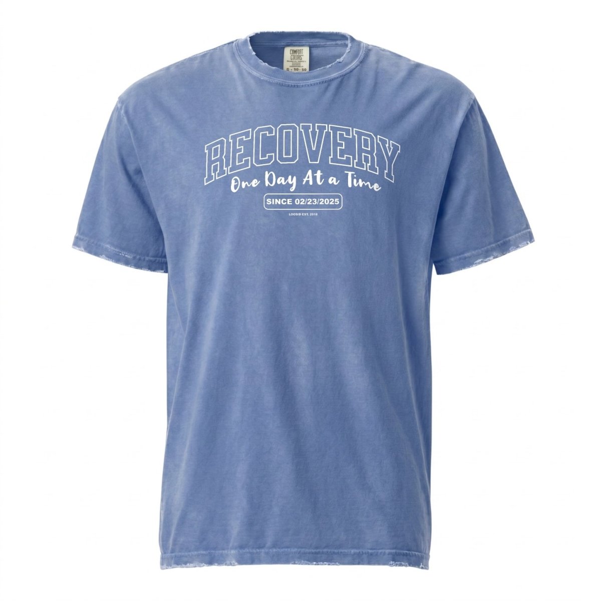 Sober T Shirt | Men's Recovery Looks Good On You Garment-Dyed