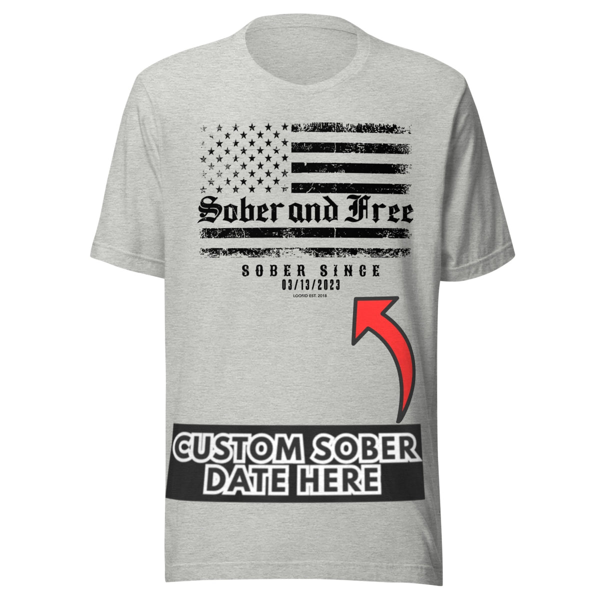 Sober and Free Sober T Shirt product photo (view 20)