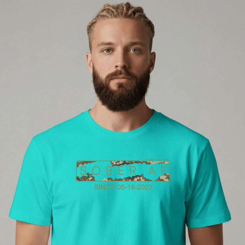 Sober T Shirt | Men's Sober AF Camo Tee