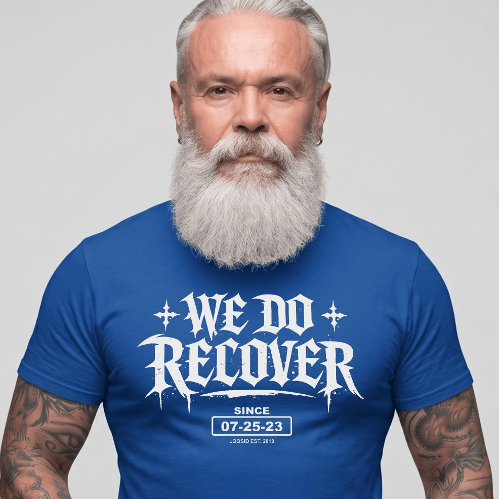We Do Recover Sober T Shirt lifestyle view (view 15)