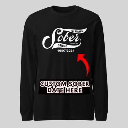 Long Sleeve Sober Sober T Shirt back view (view 7)