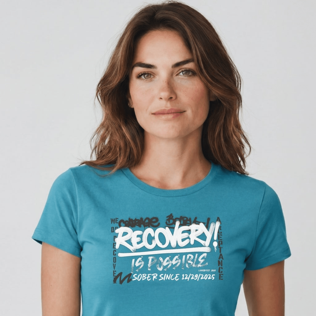 Sober T Shirt | Women's Recovery Is Possible Tee