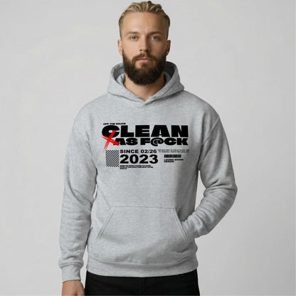 Clean As F*ck Recovery Hoodie close-up view (view 22)