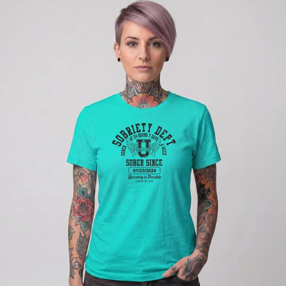 Sober T Shirt | Women's Sobriety Dept Tee