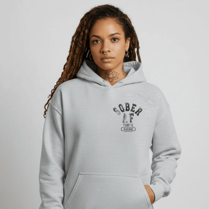 Sober AF Recovery Hoodie graphic detail (view 24)