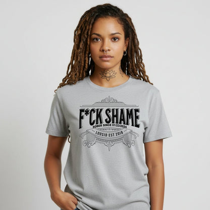 F*ck Shame Sober T Shirt packaging detail (view 8)