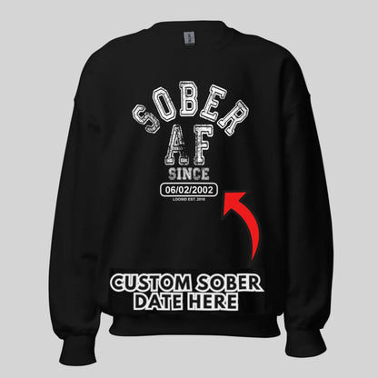 Sobriety Recovery Hoodie back view (view 7)