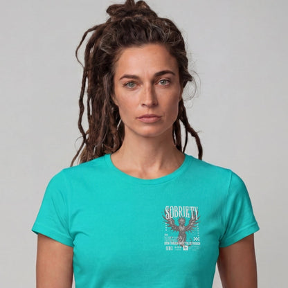 Phoenix Reborn Recovery Limited-Edition Women's T-Shirt with Sobriety Date
