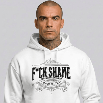 F*ck Shame Recovery Hoodie fit detail (view 19)