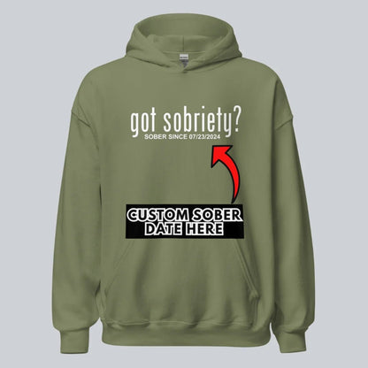Got Sobriety Recovery Hoodie graphic detail (view 34)