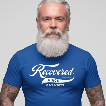 Recovered Since Sober T Shirt graphic detail (view 24)