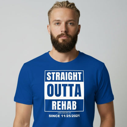 Straight Outta Rehab Sober T Shirt packaging detail (view 18)