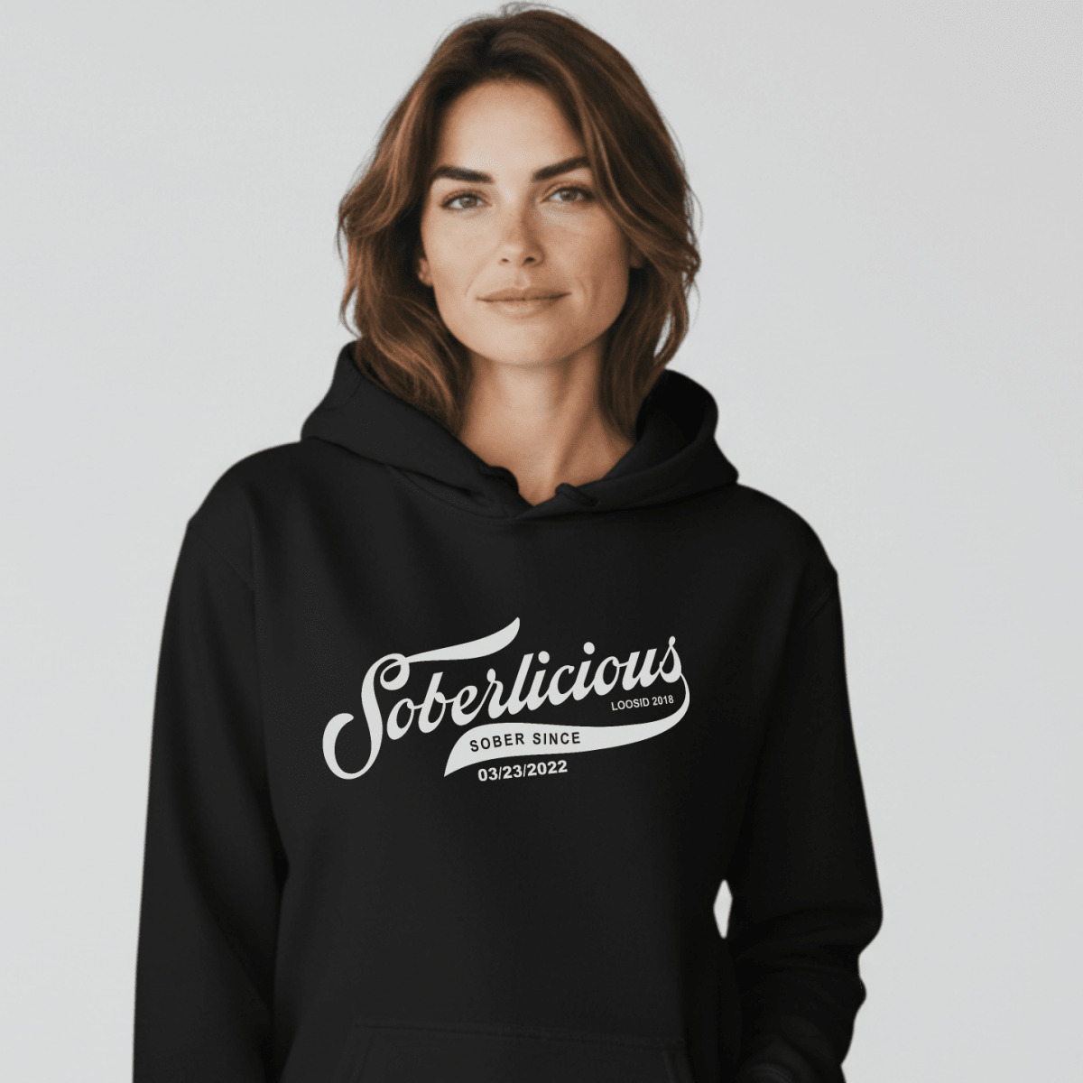 Soberlicious Recovery Hoodie lifestyle view (view 15)