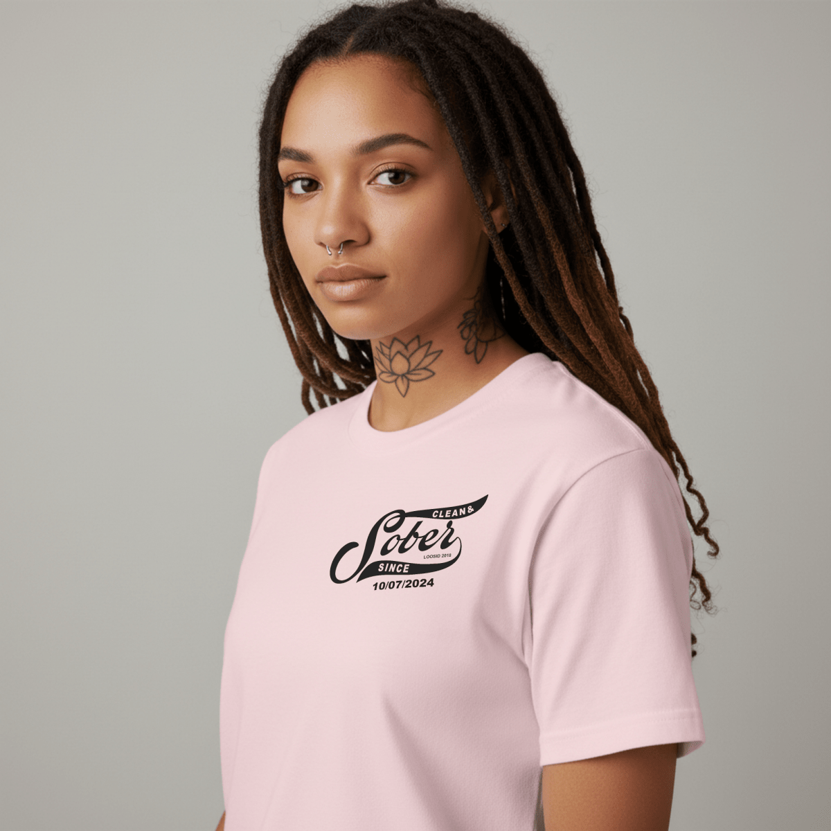 Sober Since Sober T Shirt lifestyle view (view 15)