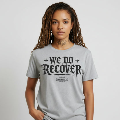 We Do Recover Female Sober T Shirt close-up view (view 22)