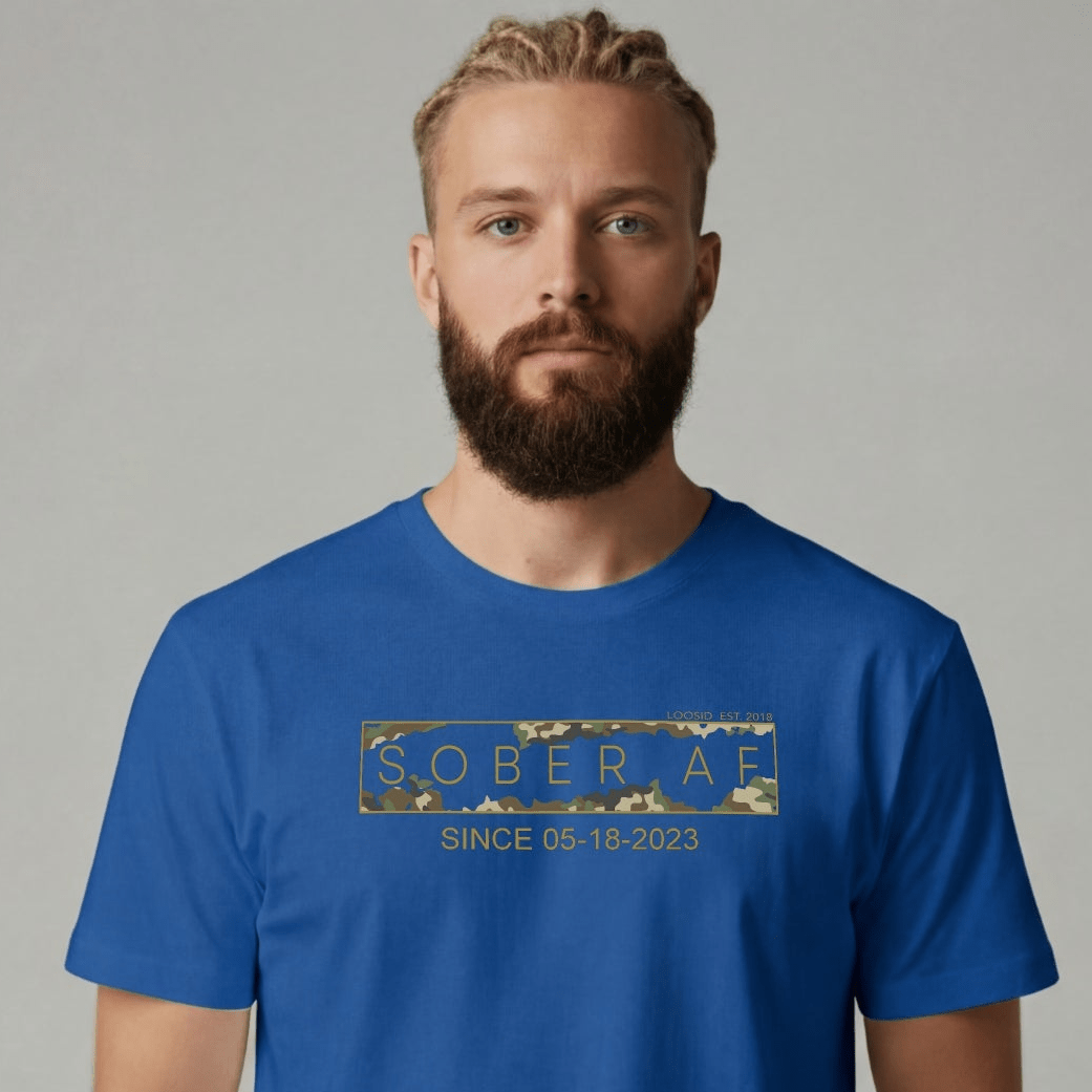 Sober T Shirt | Men's Sober AF Camo Tee