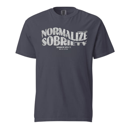 Normalize Sobriety Women garment dyed Sober T Shirt packaging detail (view 8)