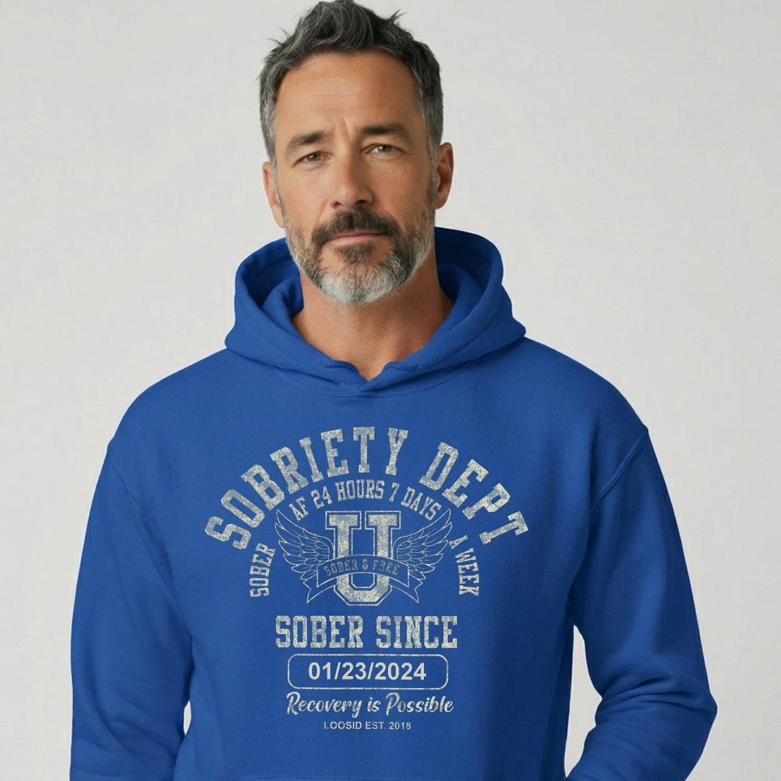 Sobriety Dept Recovery Hoodie product photo (view 20)