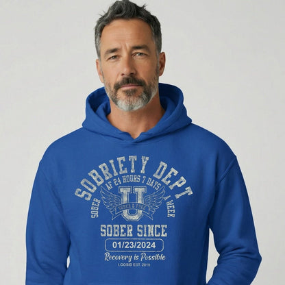 Sobriety Dept Recovery Hoodie product photo (view 20)