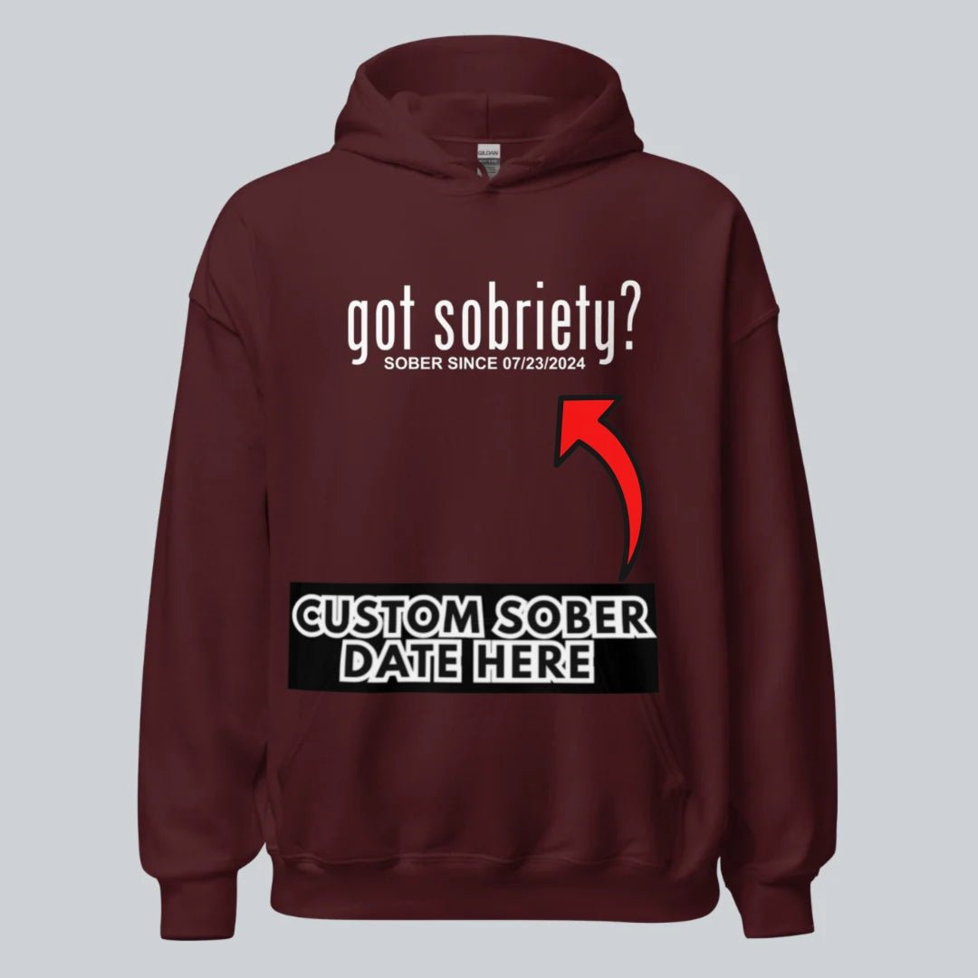 Got Sobriety Recovery Hoodie graphic detail (view 24)