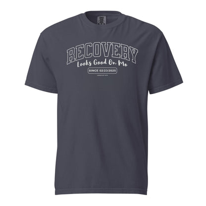 Recovery Looks Good On Me Women garment dyed Sober T Shirt packaging detail (view 8)
