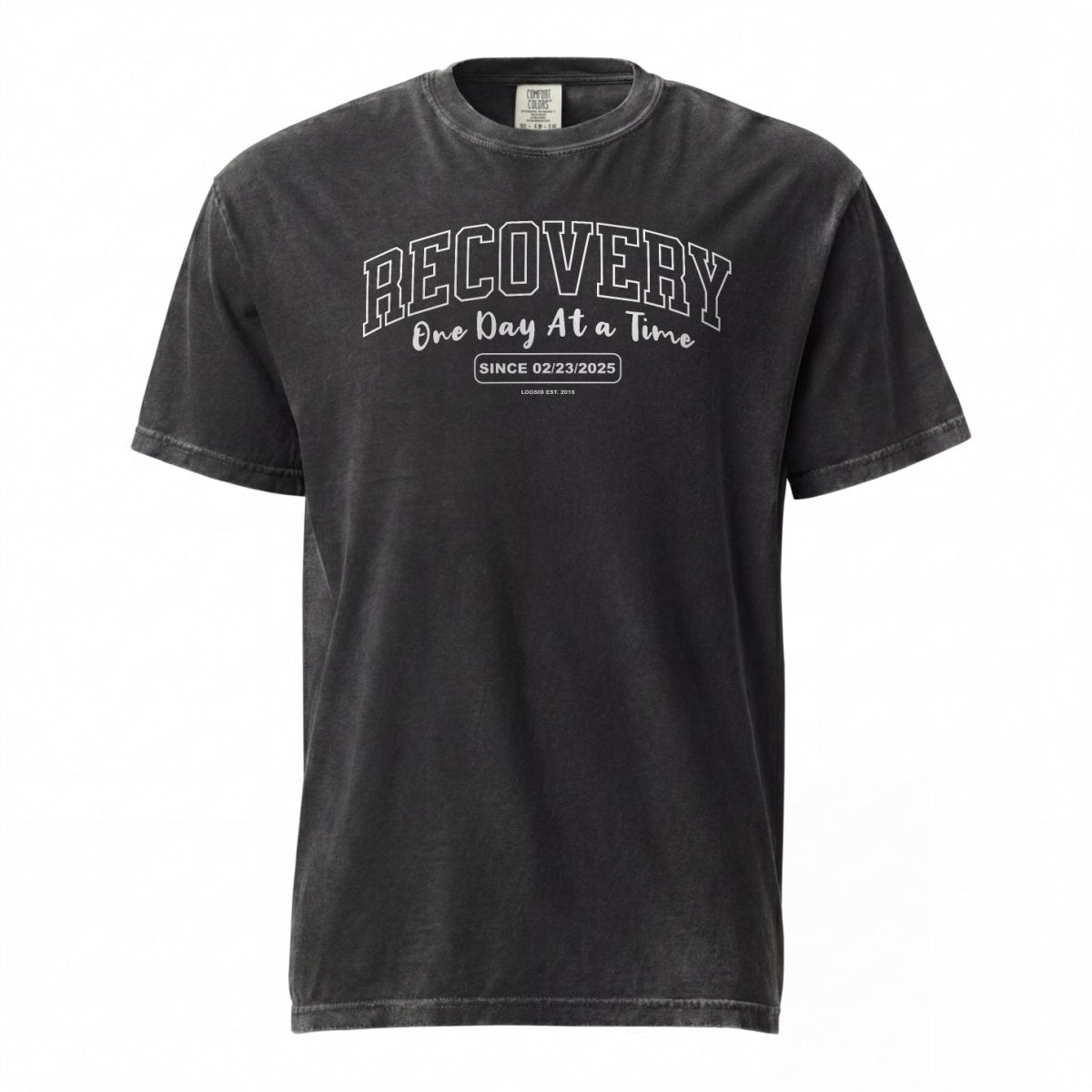 Sober T Shirt | Men's Recovery Looks Good On You Garment-Dyed