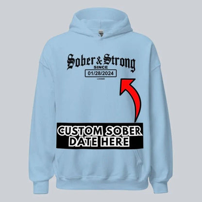 Old School Sober Recovery Hoodie packaging detail (view 8)