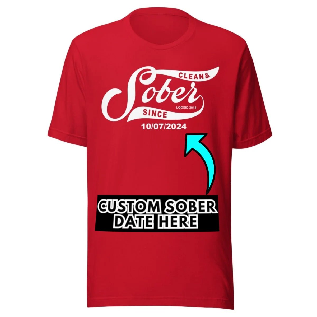 Sober Since Sober T Shirt graphic detail (view 14)