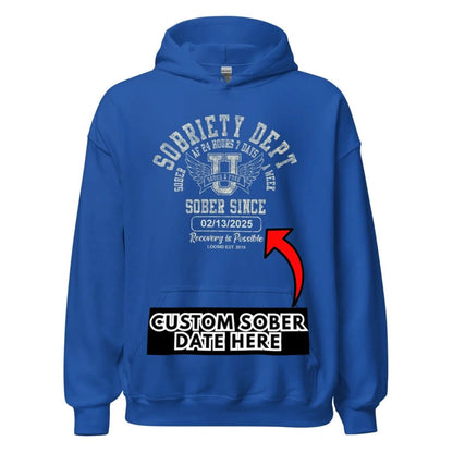 Sobriety Dept Recovery Hoodie packaging detail (view 18)