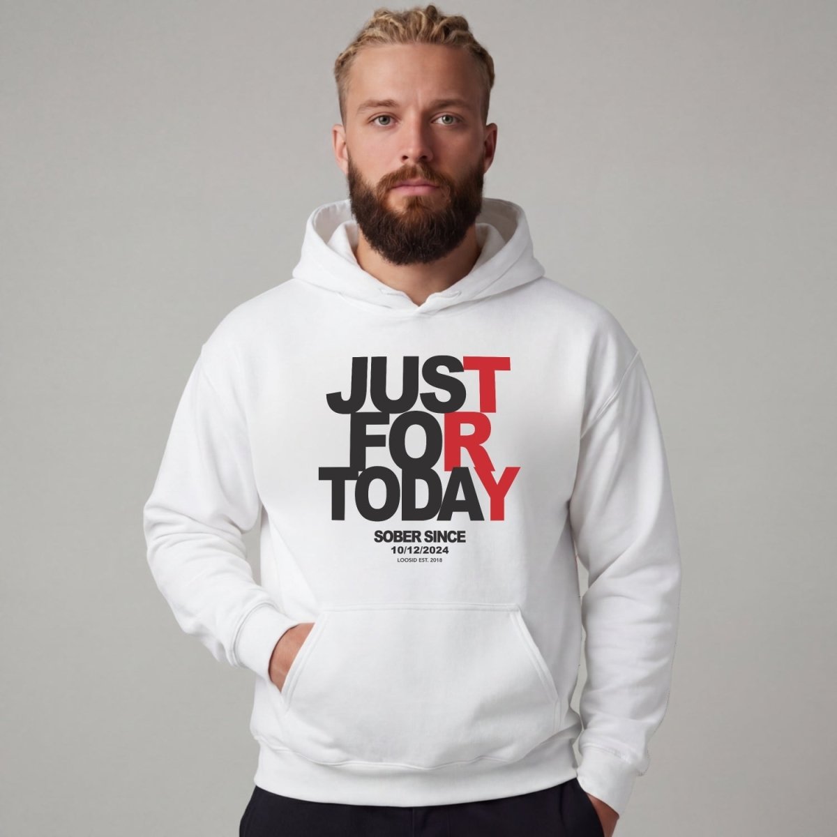 Recovery Hoodie | Men's Just For Today Hoodie
