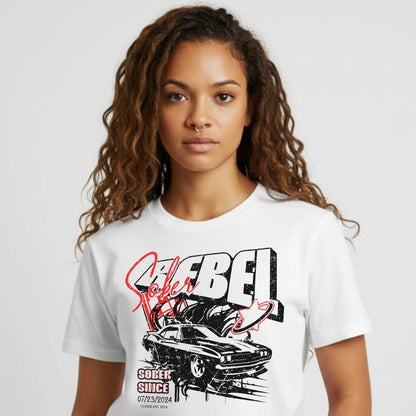 Sober Rebel Sober T Shirt close-up view (view 2)