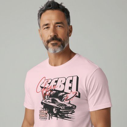 Clean Rebel Sober T Shirt close-up view (view 12)
