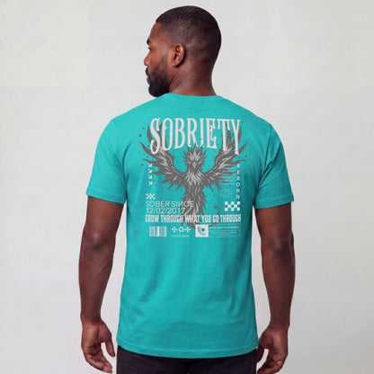 Phoenix Reborn Recovery Limited-Edition T-Shirt with Sobriety Date