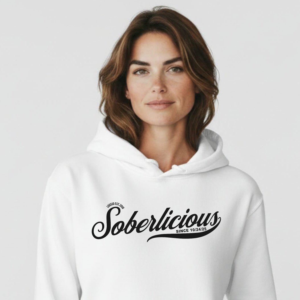 Soberlicious Recovery Hoodie graphic detail (view 24)