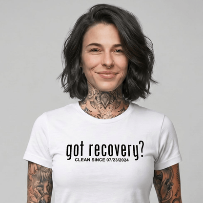 Got Recovery Sober T Shirt featuring the design (view 21)