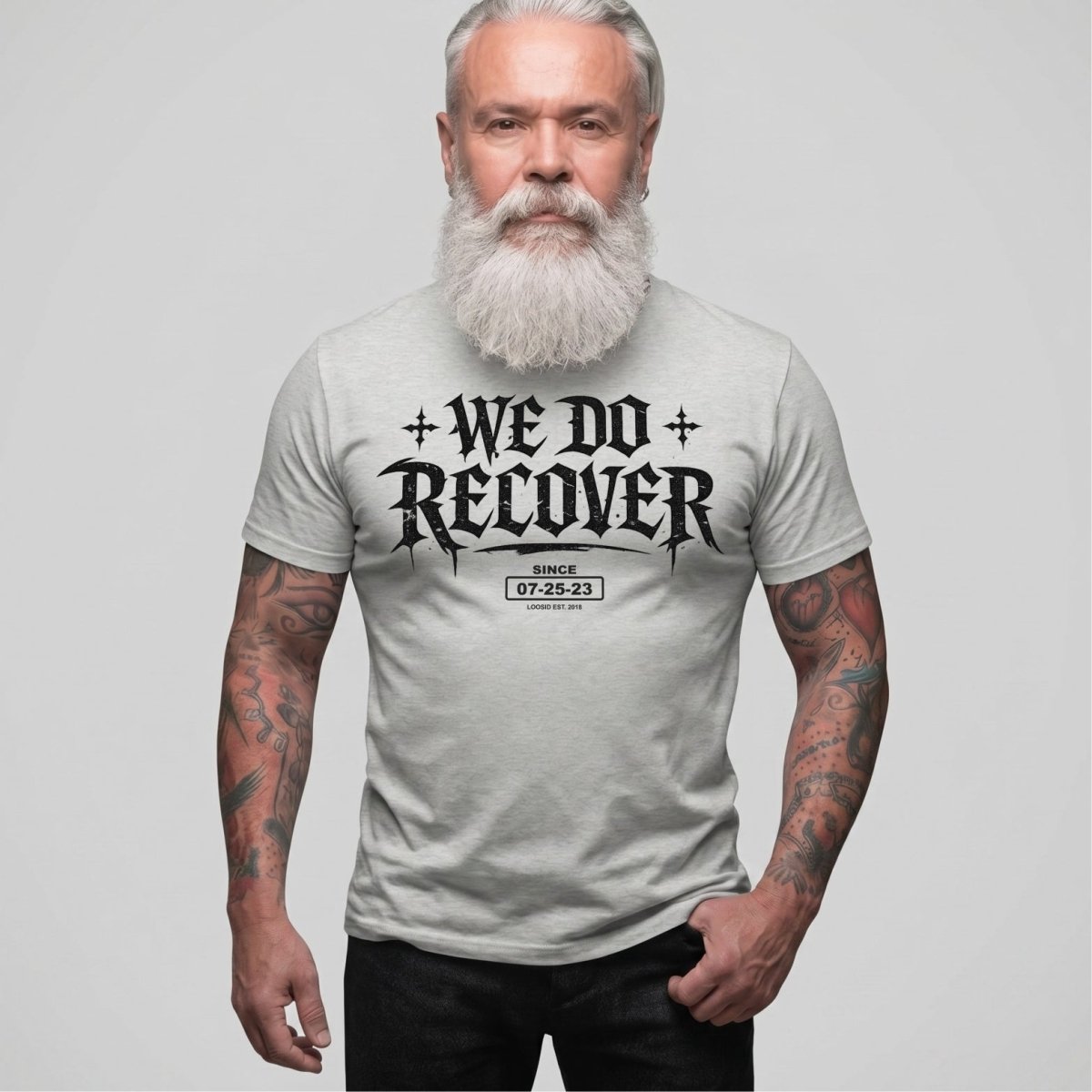We Do Recover Sober T Shirt lifestyle view (view 25)