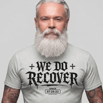 We Do Recover Sober T Shirt graphic detail (view 24)