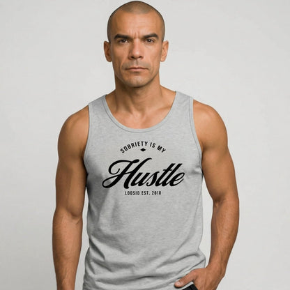 Sobriety is My Hustle Sober Tank Top side view (view 16)