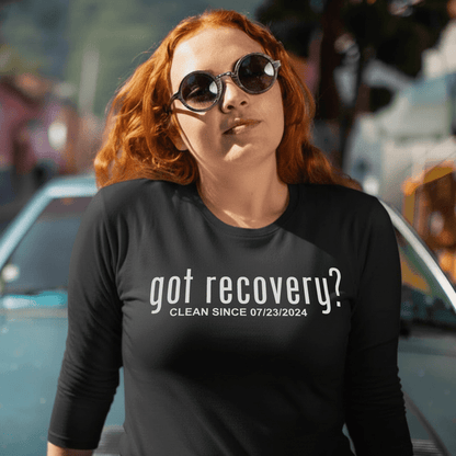 Loosid Long Sleeve Clean Sober T Shirt featuring the design