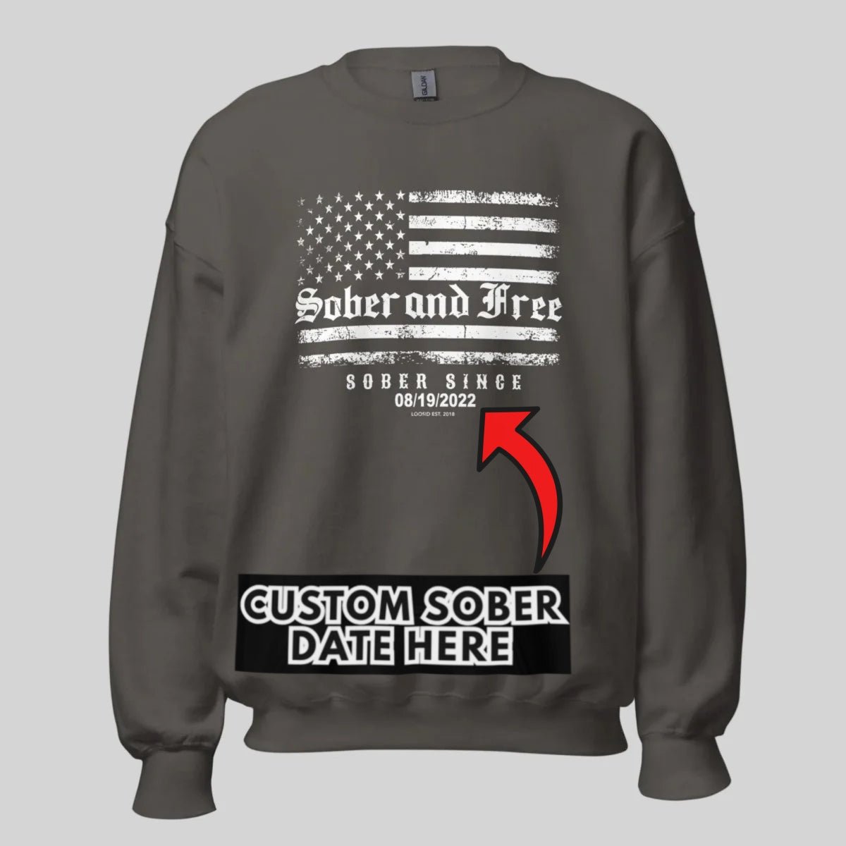 Sobriety Recovery Hoodie featuring the design (view 11)