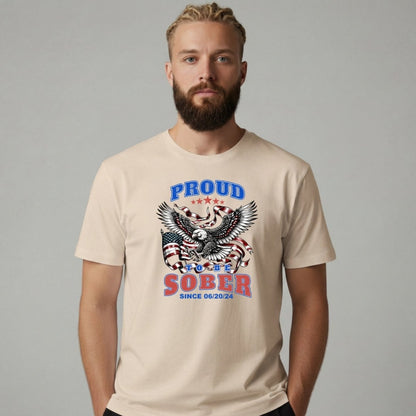 Sober T Shirt | Men's Proud To Be Sober Tee
