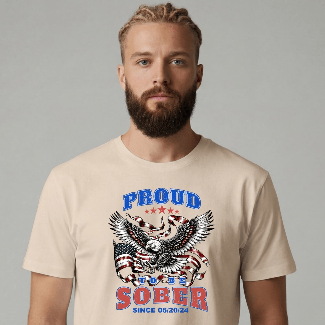 Sober T Shirt | Men's Proud To Be Sober Tee